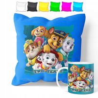 ZESTAW: KUBEK + POSZEWKA - PSI PATROL PAW - PREZENT WIELE WZORÓW + IMIĘ