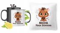 Dla Nadii Zestaw Kubek Magiczny + Poduszka Z Nadrukiem Ze Zdjęciem