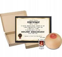 KAWALERSKI prezent dyplom CERTYFIKAT pierś