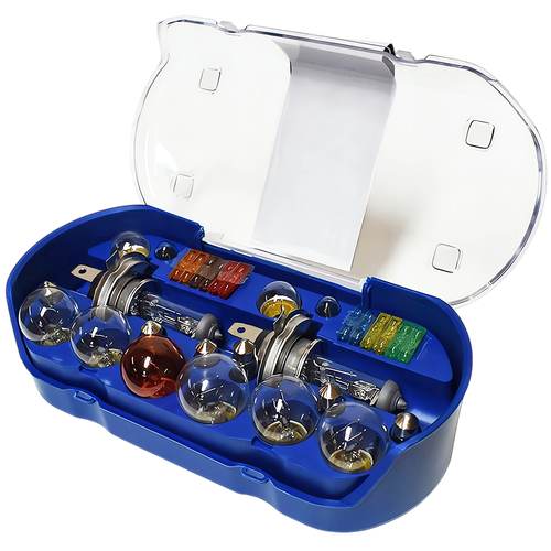 ZESTAW KOMPLET ŻARÓWEK ZAPASOWYCH ŻARÓWKI 2x H4 12V + BEZPIECZNIKI ZASOBNIK na Arena.pl