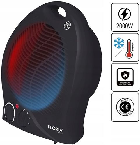 TERMOWENTYLATOR FARELKA 2000W CZARNA na Arena.pl
