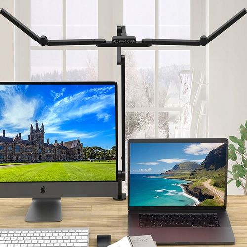 Lampa biurkowa kreślarska LED bezcieniowa z regulacją jasności barw na Arena.pl