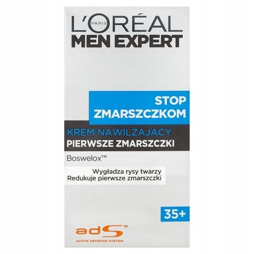 LOREAL Paris Men Expert Stop Zmarszczkom 35+ krem nawilżający 50ml na Arena.pl