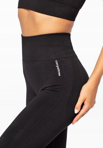 Legginsy damskie czarne wysoki stan bezszwowe XS na Arena.pl