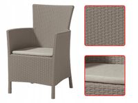 Fotel Krzesło Ogrodowe Balkonowe na Taras IOWA CAPPUCCINO KETER