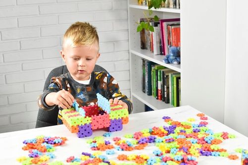 KLOCKI WAFLE KONSTRUKCYJNE MELI Basic 300 El MINI PUZZLE GOFRY EDUKACYJNE na Arena.pl