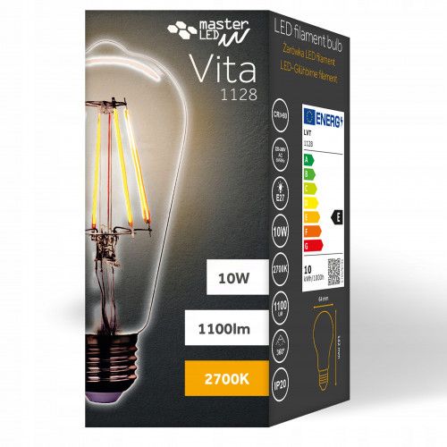 ŻARÓWKA LED E27 FILAMENT EDISON RETRO OZDOBNA 10W zdjęcie 2