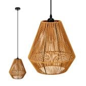 Lampa wisząca SIBU styl BOHO ze sznurka NA E27 sufitowa pleciona
