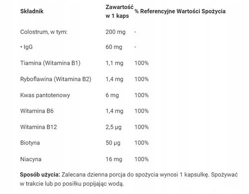 Suplement diety Raypath Colostrum Cavalli colostrum kapsułki 60 szt. na Arena.pl