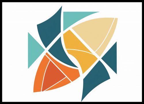 Plakat 70x50cm Geometria Wiatru na Arena.pl