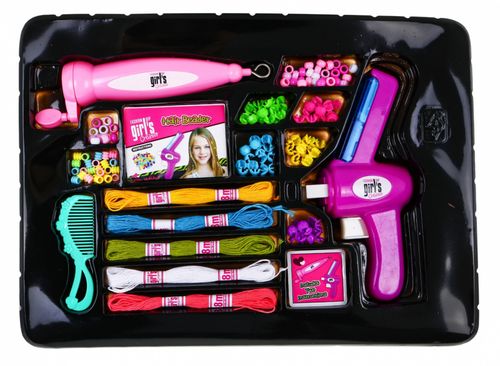 Zestaw Koralików Do Włosów I Bransoletek Dla Dzieci 5+ Maszynki Do Nawlekan na Arena.pl