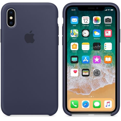 Apple iPhone X Silicone Case - Midnight Blue na Arena.pl