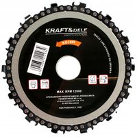 TARCZA ŁAŃCUCHOWA PIŁA DO DRZEWA DREWNA GAŁĘZI 125mm NA SZLIFIERKĘ BOSZKE