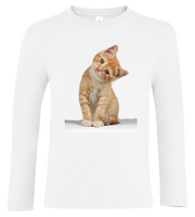 Bluzka tshirt z długim rękawem Kot