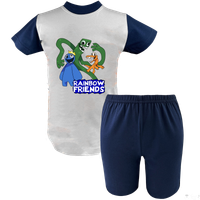 Krótka Piżama dziecięca Rainbow Friends - Kolorowi Przyjaciele