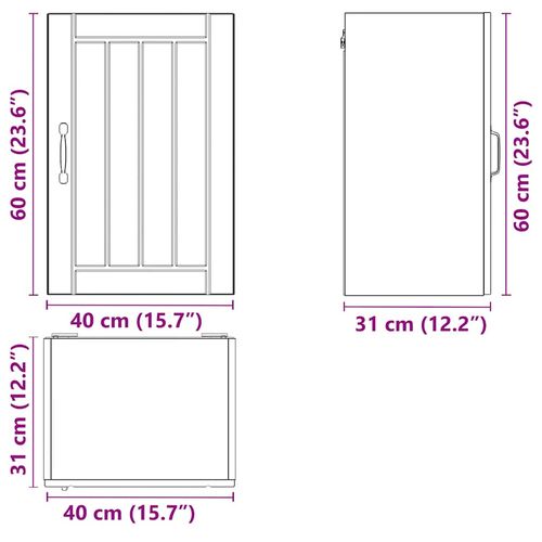 Szafka ścienna kuchenna Lucca Dąb rzemieślniczy Drewno klejone na Arena.pl