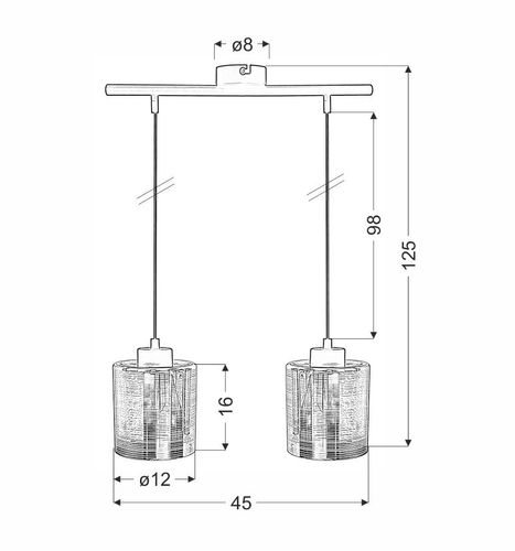 Cox zwis 2x60W E27 chrom na Arena.pl