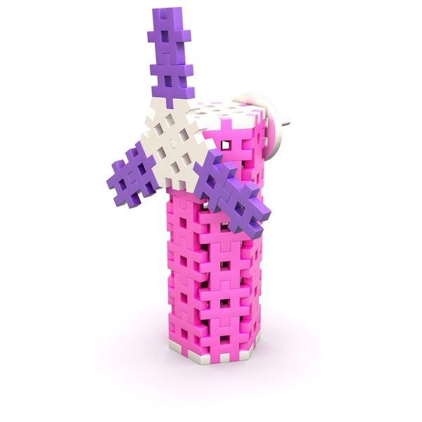 KLOCKI KONSTRUKCYJNE WAFLE MELI Basic Constructor PINK 400 el PUZZLE GOFRY zdjęcie 9