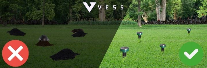 ODSTRASZACZ SOLARNY NA KRETY NORNICE I WĘŻE ODSTRASZACZ KRETÓW WĘŻY (4 SZT) zdjęcie 4