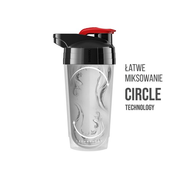 SHAKER 700ml - Circle technology SHK002, Biały/transparentny zdjęcie 4