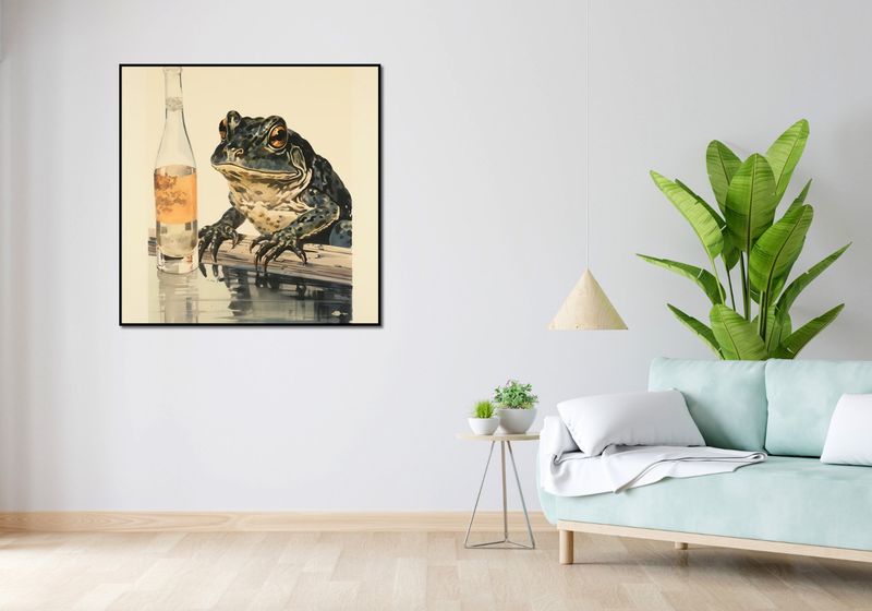 Plakat 100x100cm Refleksje Błotniaka zdjęcie 4
