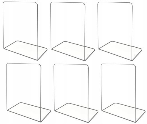 6 x PODPÓRKI do KSIĄŻEK STOJAK na KSIĄŻKI Plexi (pleksi) 2mm na Arena.pl