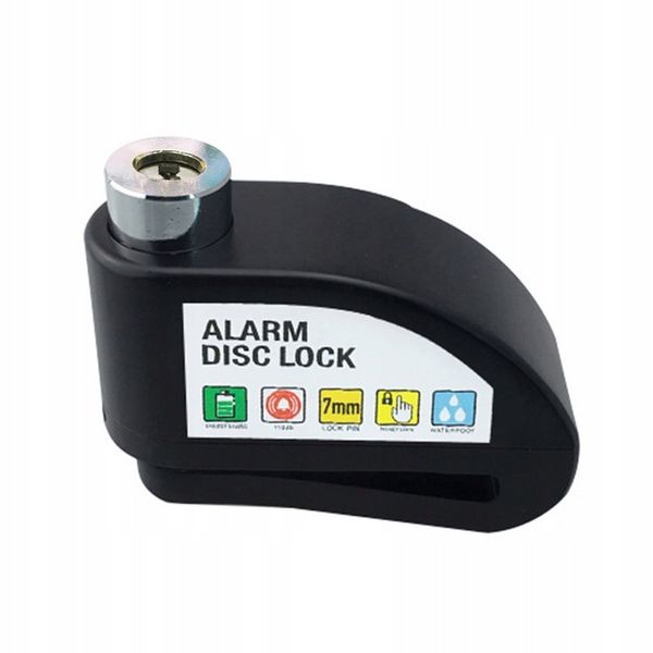 Blokada Tarczy Hamulcowej z Alarmem Do Motocykli i Rowerów Wodoodporna zdjęcie 3