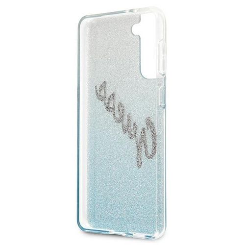 Guess GUHCS21SPCUGLSBL S21 G991 niebieski/blue hardcase Glitter Gradient Script na Arena.pl