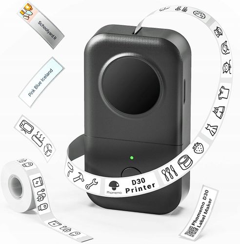 Drukarka Phomemo D30 mini do etykiet samoprzylepnych taśma Bluetooth apka na Arena.pl