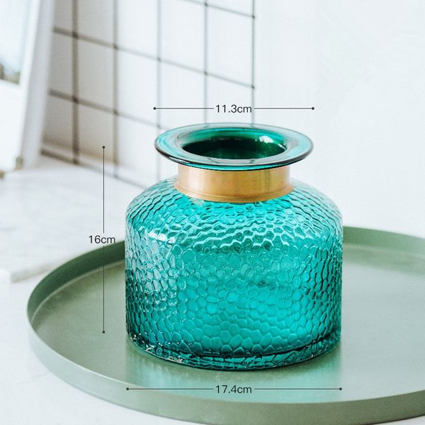 Nowoczesne Wazony Dekoracyjne - Retro - HOME Royal 3 Niebieski zdjęcie 9