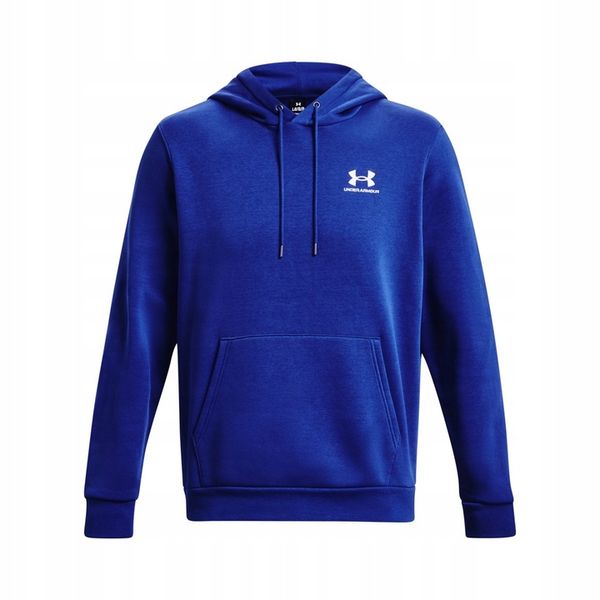 UNDER ARMOUR Polarowa bluza z kapturem UA Essential – NIEBIESKA zdjęcie 7