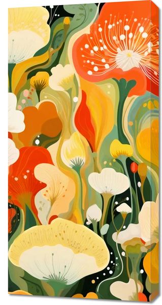Obraz 50x100cm Kwiatowy Raj zdjęcie 1
