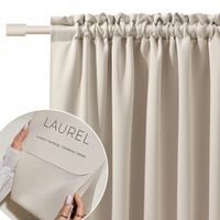 Zasłony zaciemniające gotowe do salonu na taśmie żabki Laurel 140X250 kolor