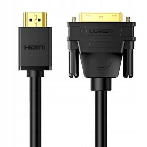 Kabel wideo Ugreen, HDMI/DVI, wytrzymały przewód 1,5m, FHD, 60HZ, na Arena.pl