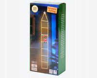 Drabina Mikołaja Świąteczna Dekoracja Ozdoba Zewn Wewn 124 LED 200cm CIEPŁY