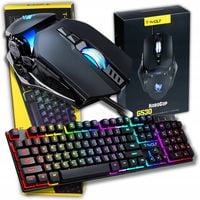 Zestaw gamingowy dla Gracza Klawiatura LED RGB Mysz Myszka Gamingowa DPI