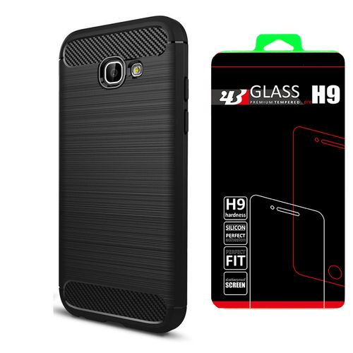 TECH-PROTECT TPUCARBON Samsung Galaxy A3 2017 - BLAC +szkło na Arena.pl