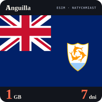 Karta eSIM Internet Anguilla 1 GB na 7 dni - bez rejestracji