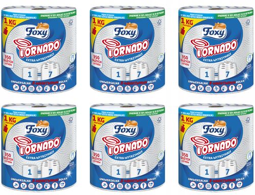 Ręcznik Papierowy FOXY TORNADO - 6 szt. na Arena.pl