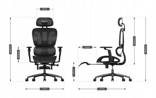 Fotel Gamingowy Ergonomiczny Obrotowy Regulowany Huzaro Combat 7.9 Black na Arena.pl