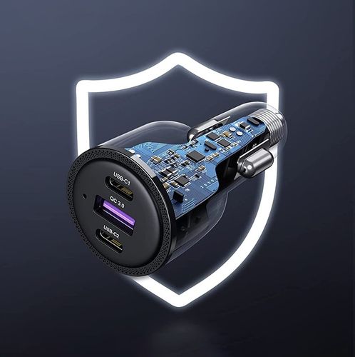 UGREEN ŁADOWARKA SAMOCHODOWA 2X USB TYP C / 1X USB 5A PD QC 69W na Arena.pl