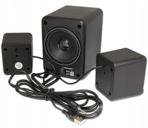 GŁOŚNIKI KOMPUTEROWE 2.1 USB LED MOCNE ZESTAW PC na Arena.pl