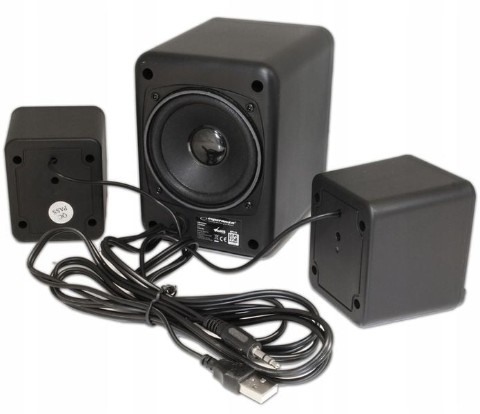 GŁOŚNIKI KOMPUTEROWE 2.1 USB LED MOCNE ZESTAW PC zdjęcie 2