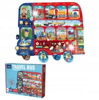 PUZZLE KOLOROWE UKŁADANKA DLA DZIECI AUTOBUS