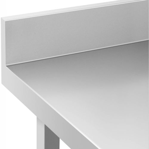 Stół blat roboczy narożny z rantem stalowy nierdzewny z półką 90x90x70cm na Arena.pl