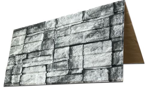 Czarne samoprzylepne panele ścienne 3D kamień - S03
