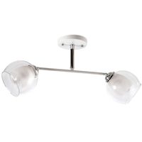 LAMPA sufitowa VEN W-N 3593/2 metalowa OPRAWA loftowa chrom biała