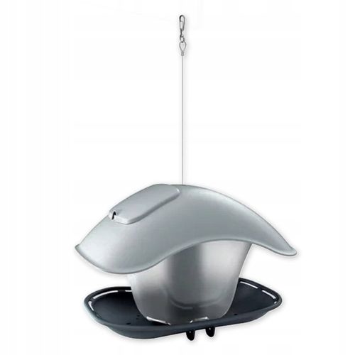 KARMNIK dla PTAKÓW zimujących Domek z Daszkiem Birdyfeed Square ANTRACYT na Arena.pl