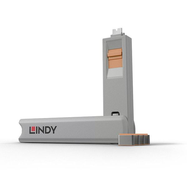 Lindy Port blocker key Grey, Orange zdjęcie 1