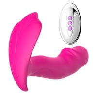 stymulator silicone panty vibrator and pulsator usb 10 function / heating